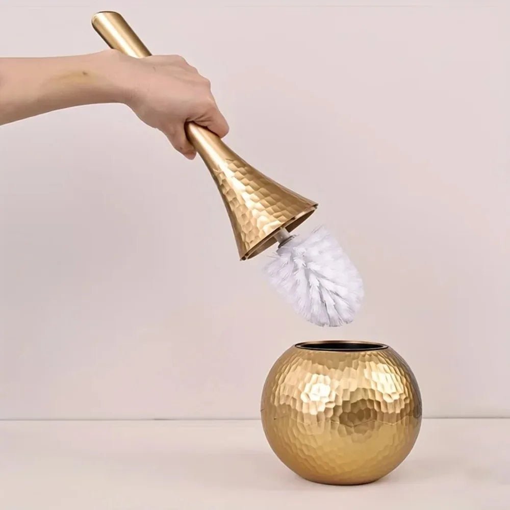 Luxury Toilet Brush with Sleek Metal Handle