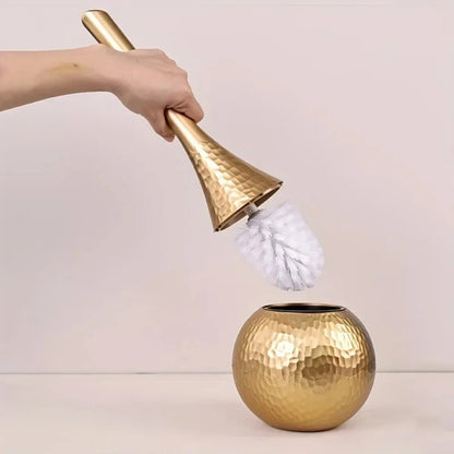 Luxury Toilet Brush with Sleek Metal Handle
