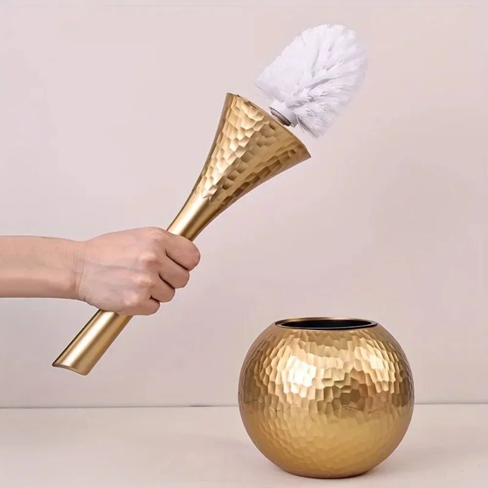 Luxury Toilet Brush with Sleek Metal Handle