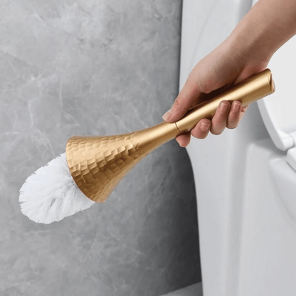 Luxury Toilet Brush with Sleek Metal Handle