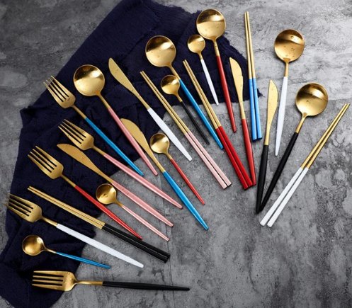Premium 24-Piece Stainless Steel Flatware Set