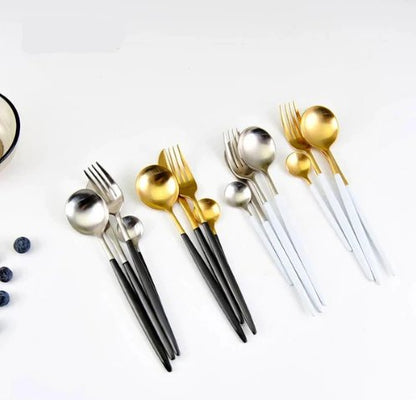 Premium 24-Piece Stainless Steel Flatware Set