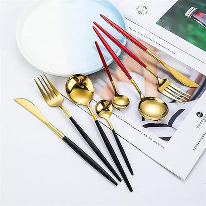 Premium 24-Piece Stainless Steel Flatware Set