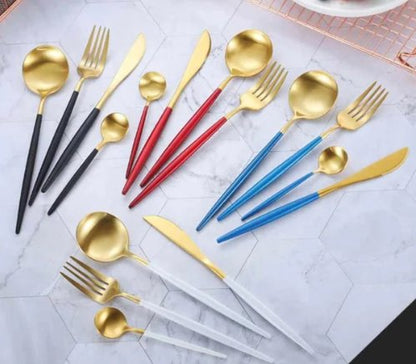 Premium 24-Piece Stainless Steel Flatware Set