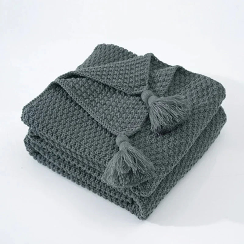 Cozy Scandinavian Wool Throw Blanket