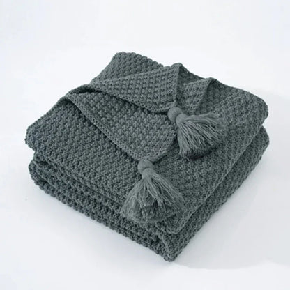 Cozy Scandinavian Wool Throw Blanket