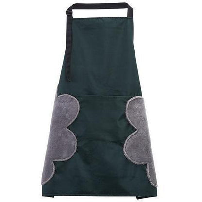 Practical Kitchen Apron with Built-in Towels