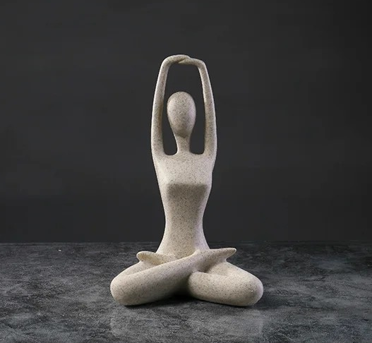 Serenity Yoga Female Figure - Resin Home Decor Statue