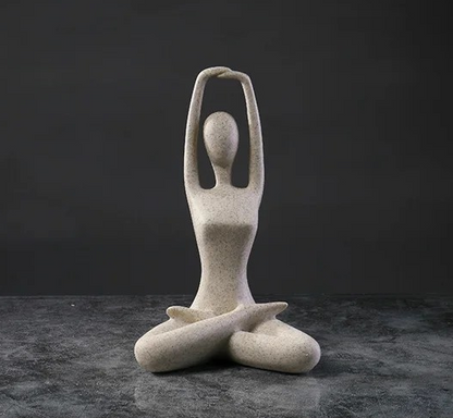 Serenity Yoga Female Figure - Resin Home Decor Statue
