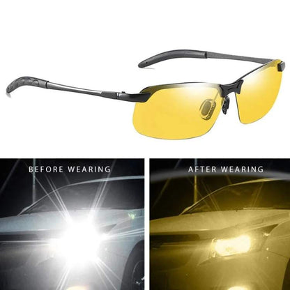 Anti Glare Night Vision Glasses with Yellow Tinted Lenses