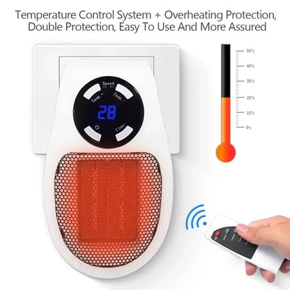 Compact Space Heater with Digital Display and Thermostat