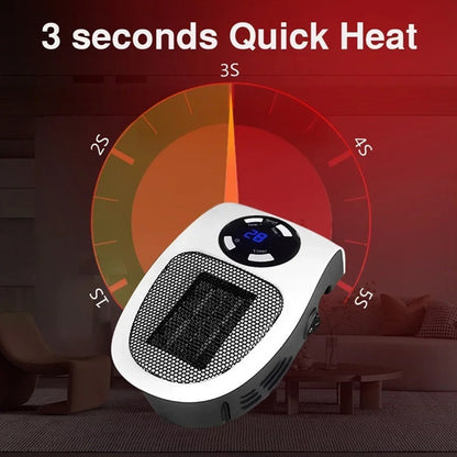 Compact Space Heater with Digital Display and Thermostat