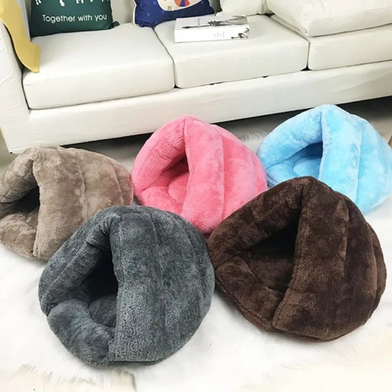Heating Pet Bed - Washable Sleeping Bag for Small Dogs Cats Soft Nest Kennel Bed Cave House - Yeezlab