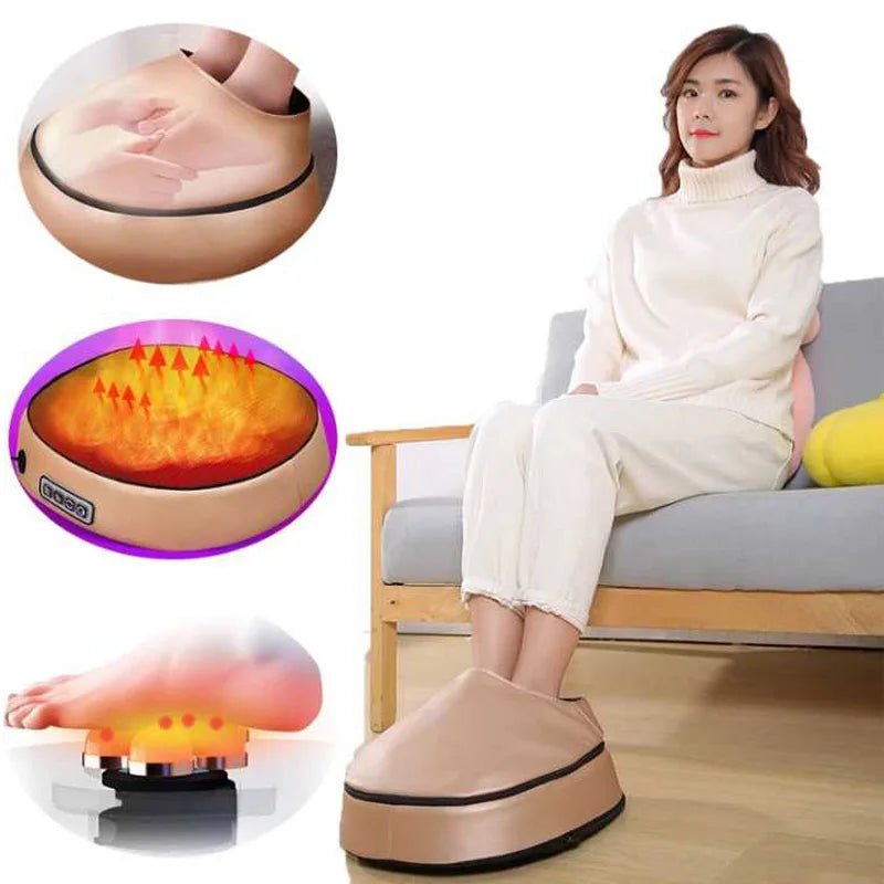 Heating Shiatsu Kneading Electric Foot Spa Massager -  Relief Pain, Circulation, Shiatsu Deep Kneading and Rolling - Home and Office Use - Yeezlab