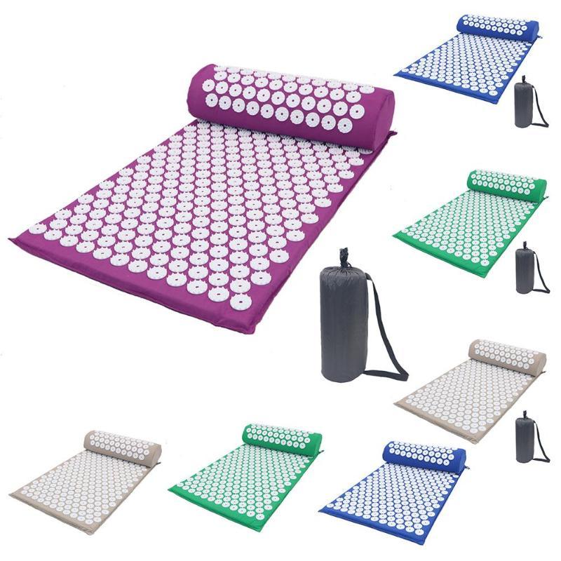 Acupressure Yoga Mat Set with Pillow - Yeezlab