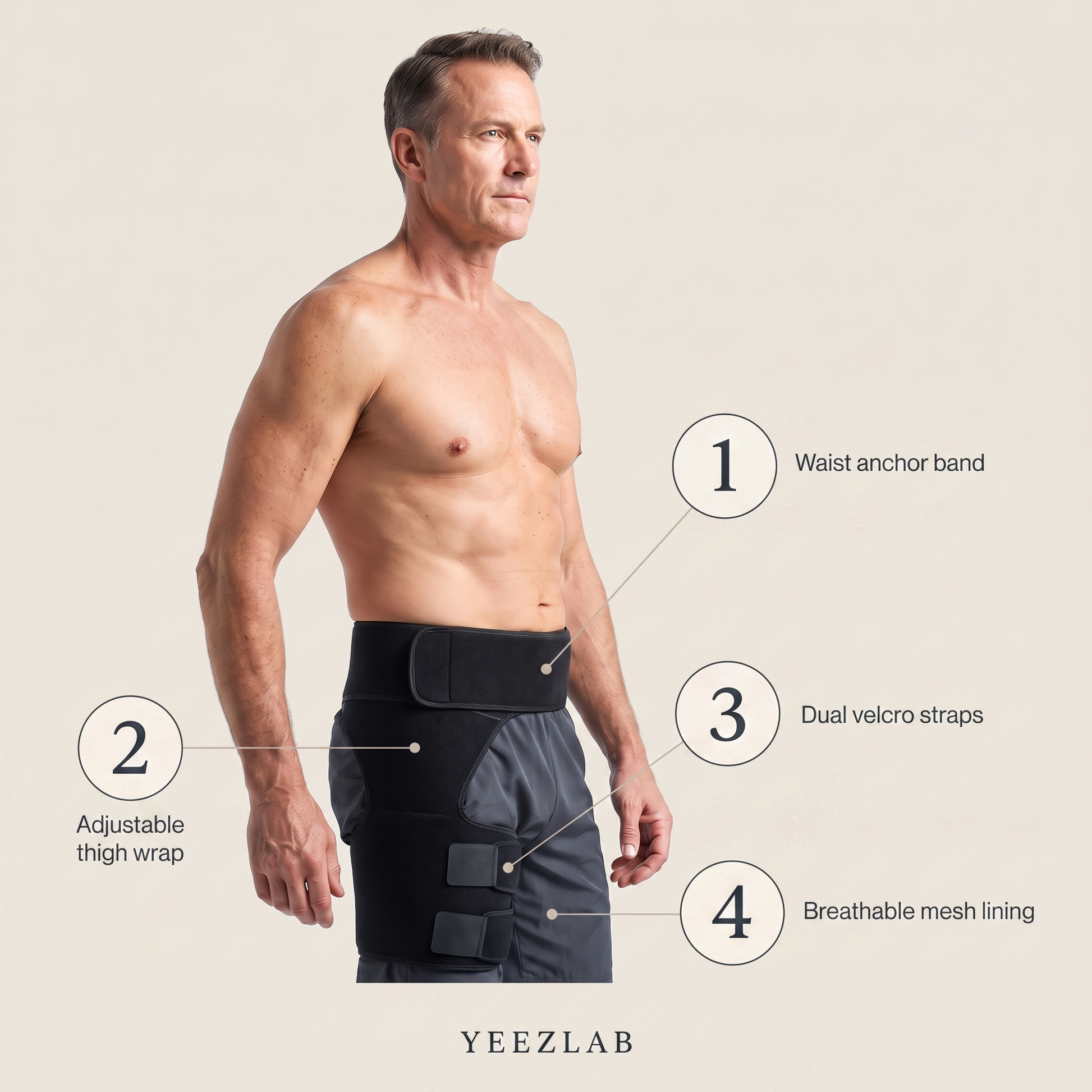 Hip brace features