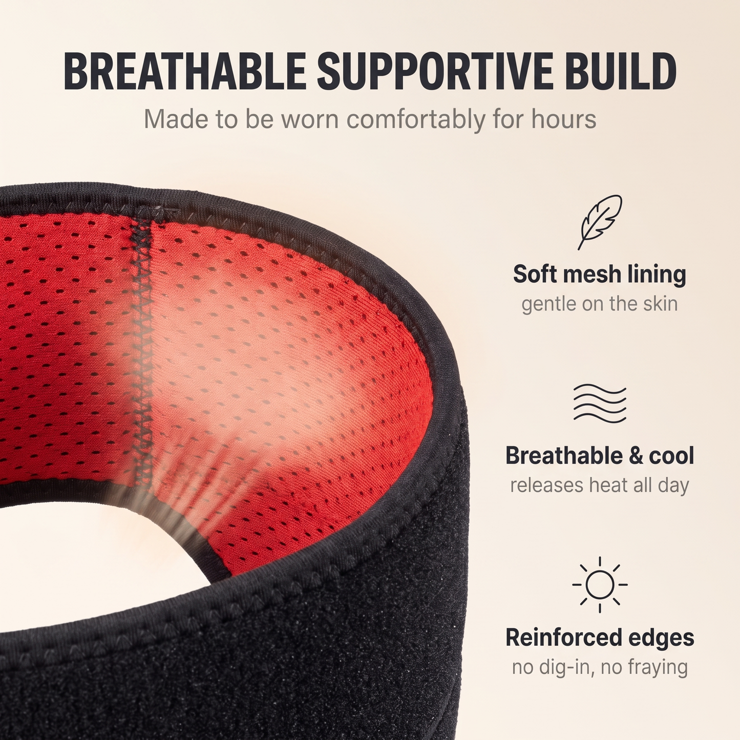 Breathable supportive build