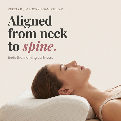 YeezLab™ Orthopedic Memory Foam Pillow – Experience Unmatched Comfort and Support