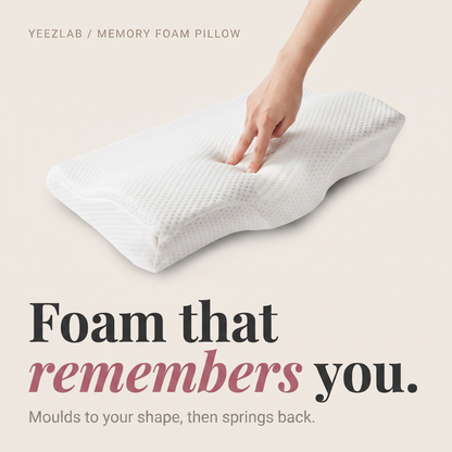 YeezLab™ Orthopedic Memory Foam Pillow – Experience Unmatched Comfort and Support