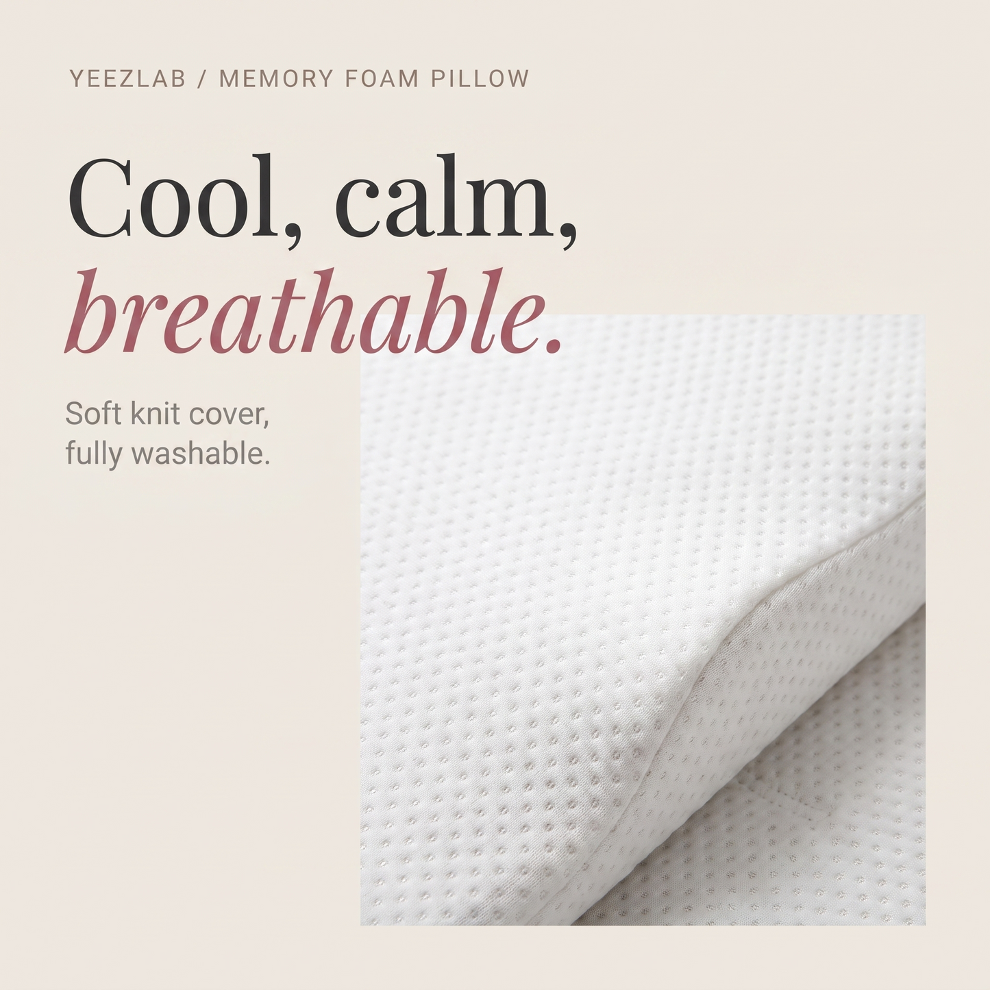 YeezLab™ Orthopedic Memory Foam Pillow – Experience Unmatched Comfort and Support