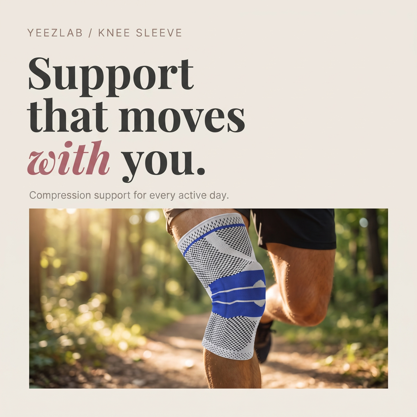 YeezLab™ Knee Compression Sleeve – Support and Comfort for Active Lifestyles