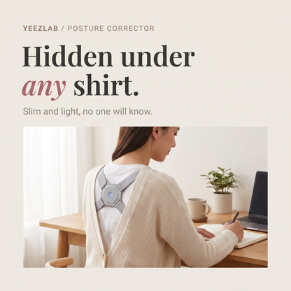 YeezLab™ Vibrating Upper Back Posture Corrector – Real-Time Feedback for Perfect Posture
