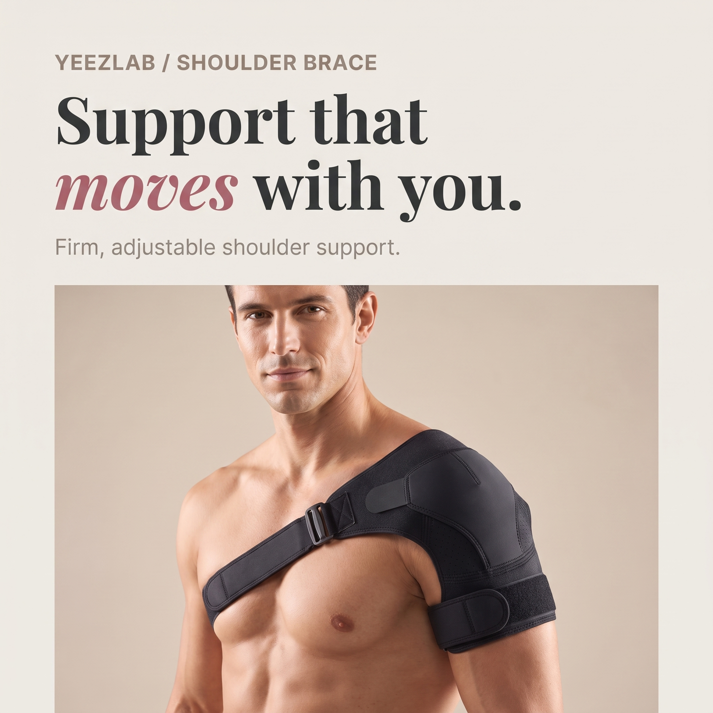 YeezLab™ Adjustable Shoulder Brace – Optimal Support for Recovery and Pain Relief