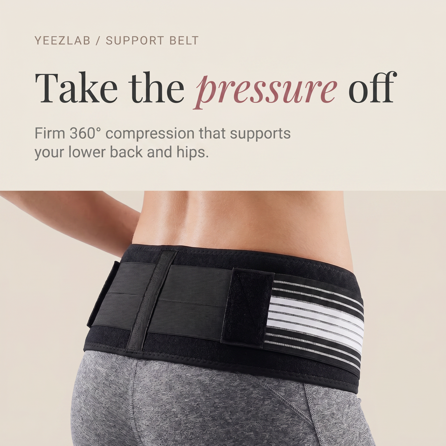 YeezLab™ Hip and Back Support Belt – Effective Relief for Lower Back and Hip Pain