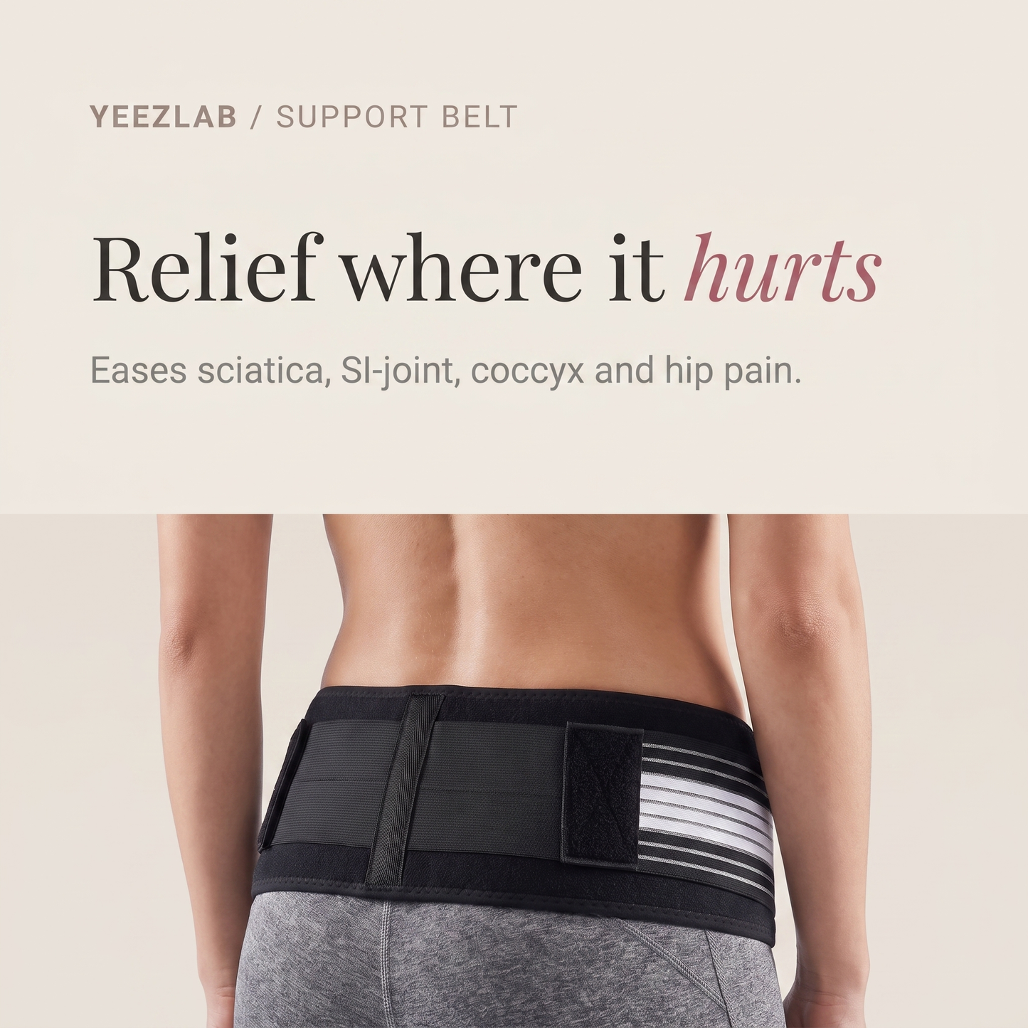 YeezLab™ Hip and Back Support Belt – Effective Relief for Lower Back and Hip Pain