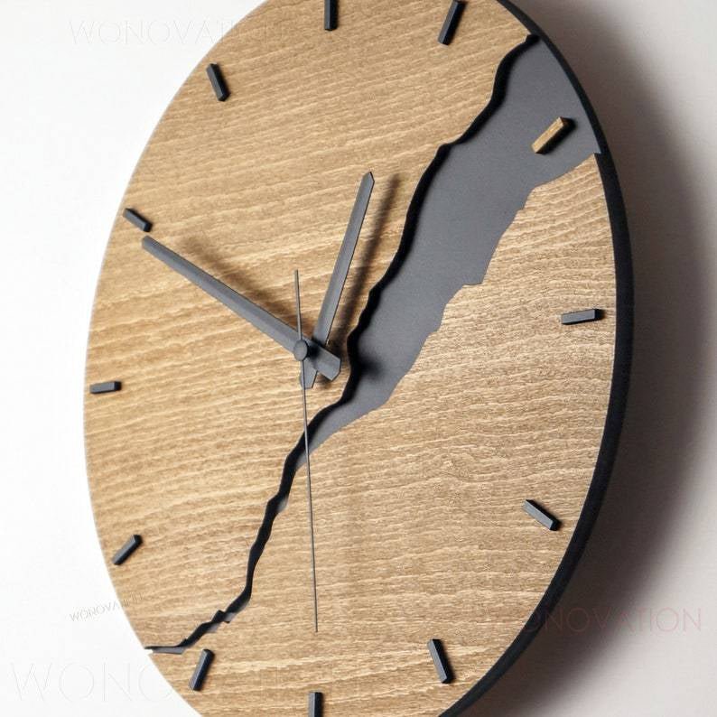 Stylish Wood Large Wall Clock