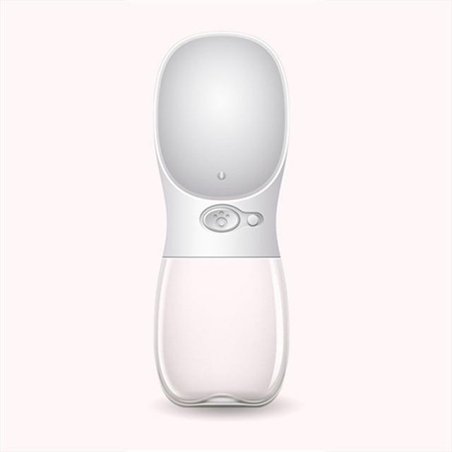 Portable dog water bottle with built-in bowl
