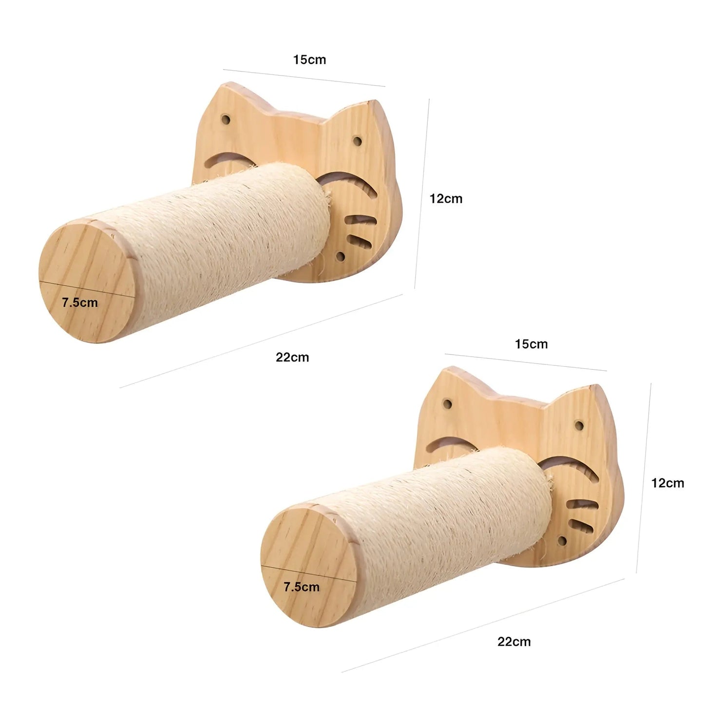 Cat Tower Wall Shelf with Scratch Pad