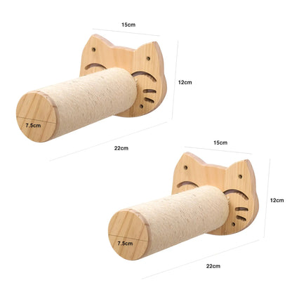 Cat Tower Wall Shelf with Scratch Pad