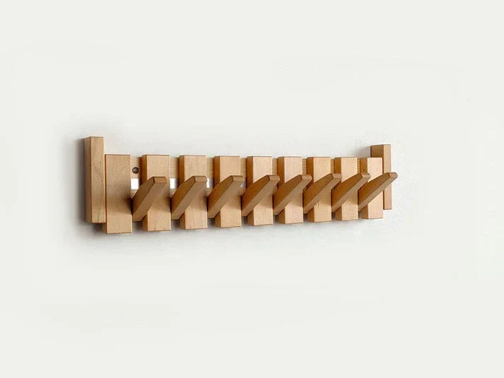 Modern Wooden Piano Coat Hook Rack