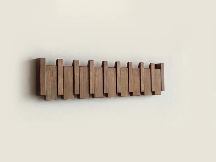 Modern Wooden Piano Coat Hook Rack