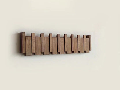 Modern Wooden Piano Coat Hook Rack