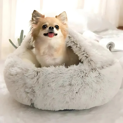 Cozy Pet Plush Dog House Bed