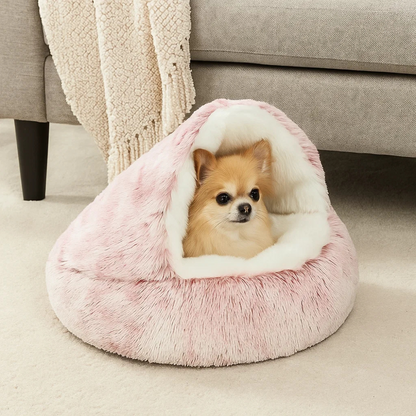 Cozy Pet Plush Dog House Bed
