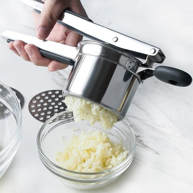 Premium Metal Potato Masher Kitchen Tool - Yeezlab