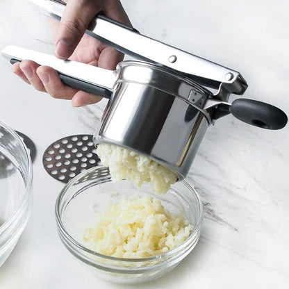Premium Metal Potato Masher Kitchen Tool - Yeezlab