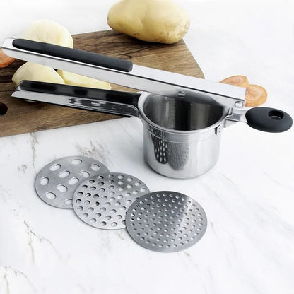 Premium Metal Potato Masher Kitchen Tool