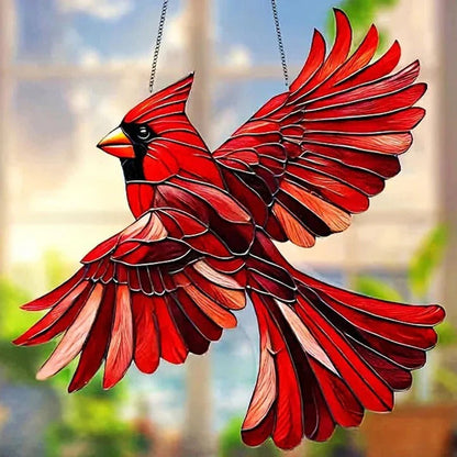 Colorful Bird Window Decoration