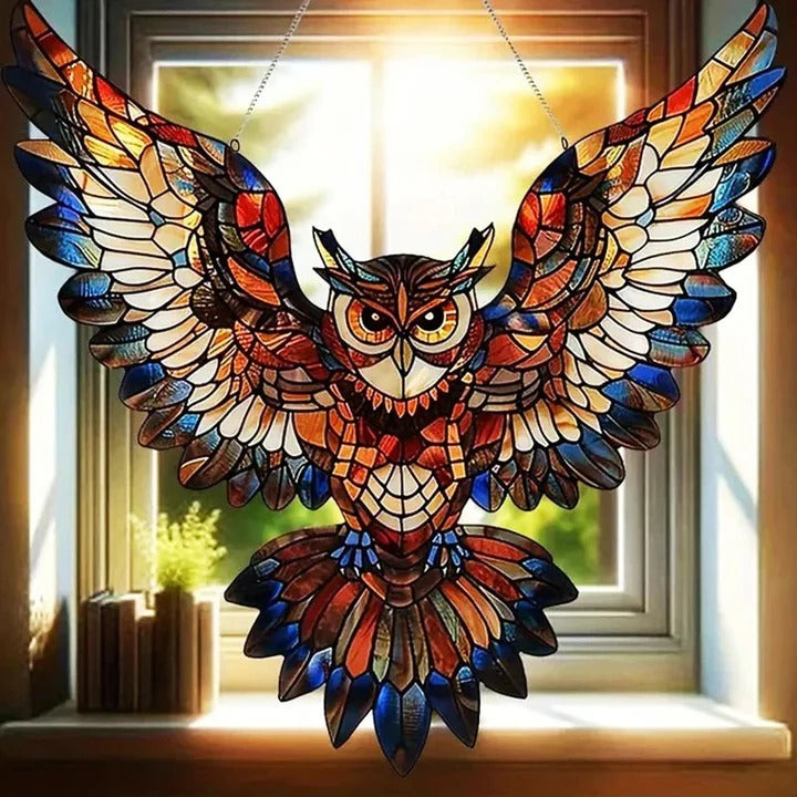 Colorful Bird Window Decoration