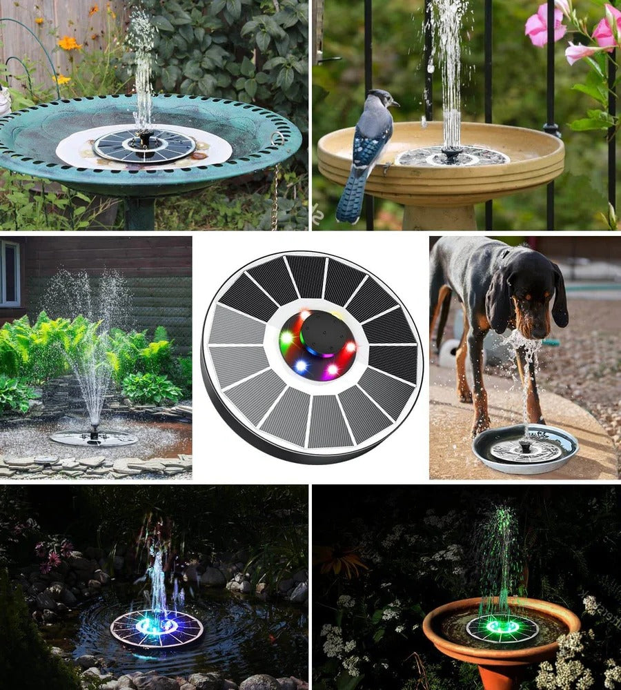 Outdoor Solar Powered Water Fountain