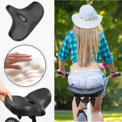 Cushioned Gel Bike Seat for Comfortable Cycling - Yeezlab