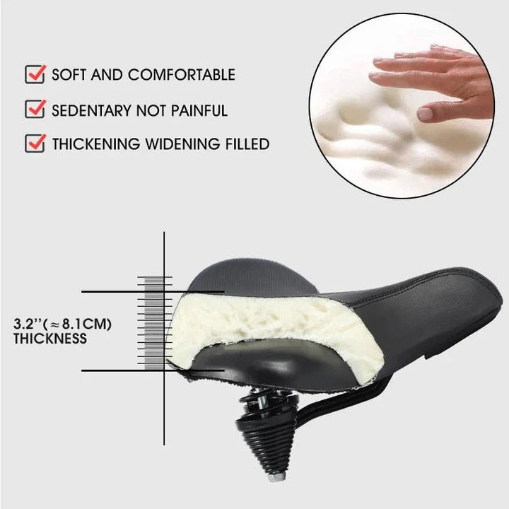 Cushioned Gel Bike Seat for Comfortable Cycling