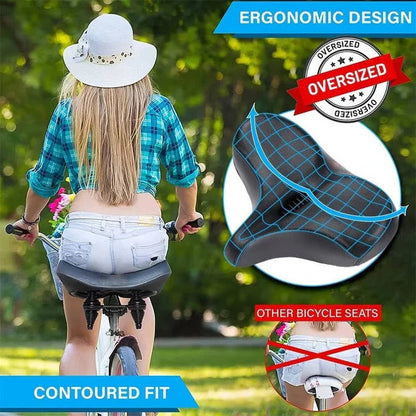 Cushioned Gel Bike Seat for Comfortable Cycling