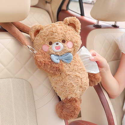 Soft Teddy Bear Tissue Holder
