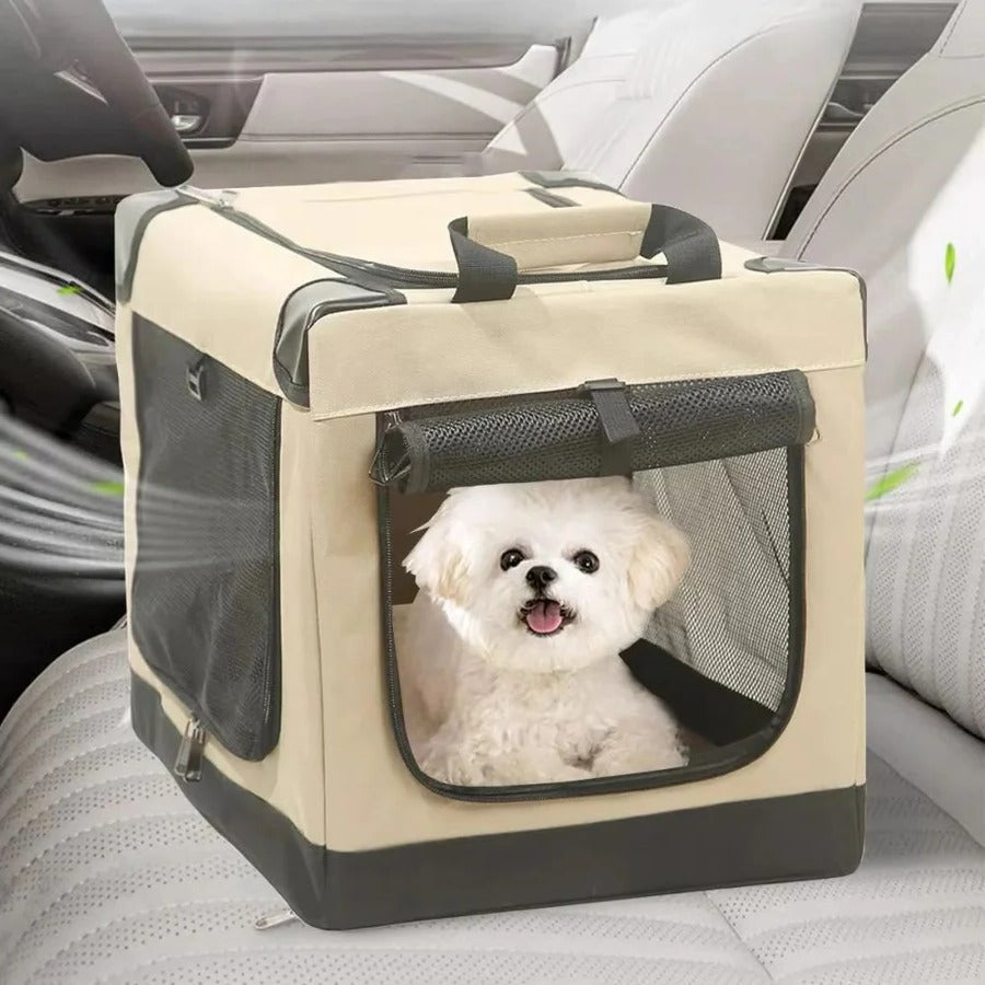 Compact Collapsible Pet Dog Cage - Yeezlab