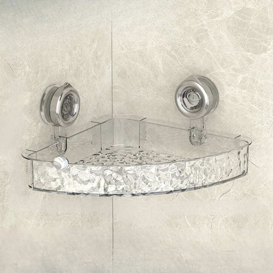 Bathroom Corner Shelf Suction Cup Storage Caddy